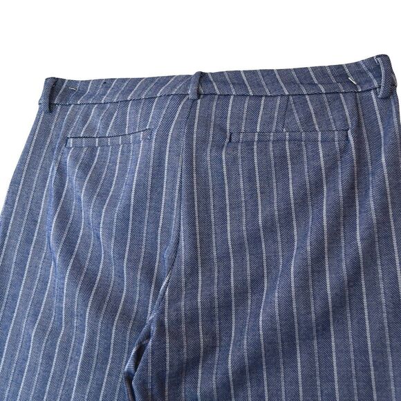 Liverpool Blue Herringbone Pants Womens 14x 28 Career Soft Tailored Office - Picture 5 of 11